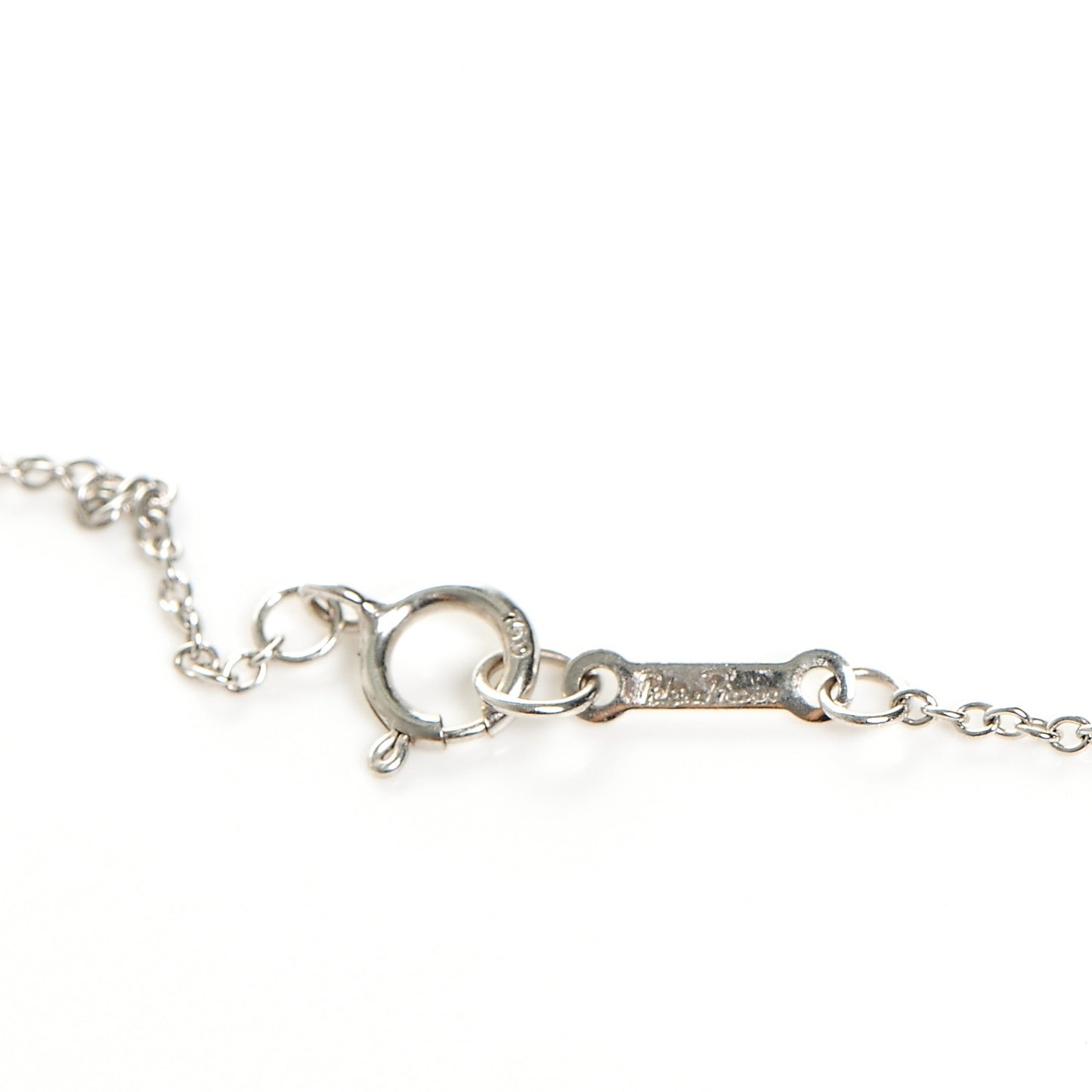 18K White Gold Diamond Paloma Picasso Double Loving Heart Necklace