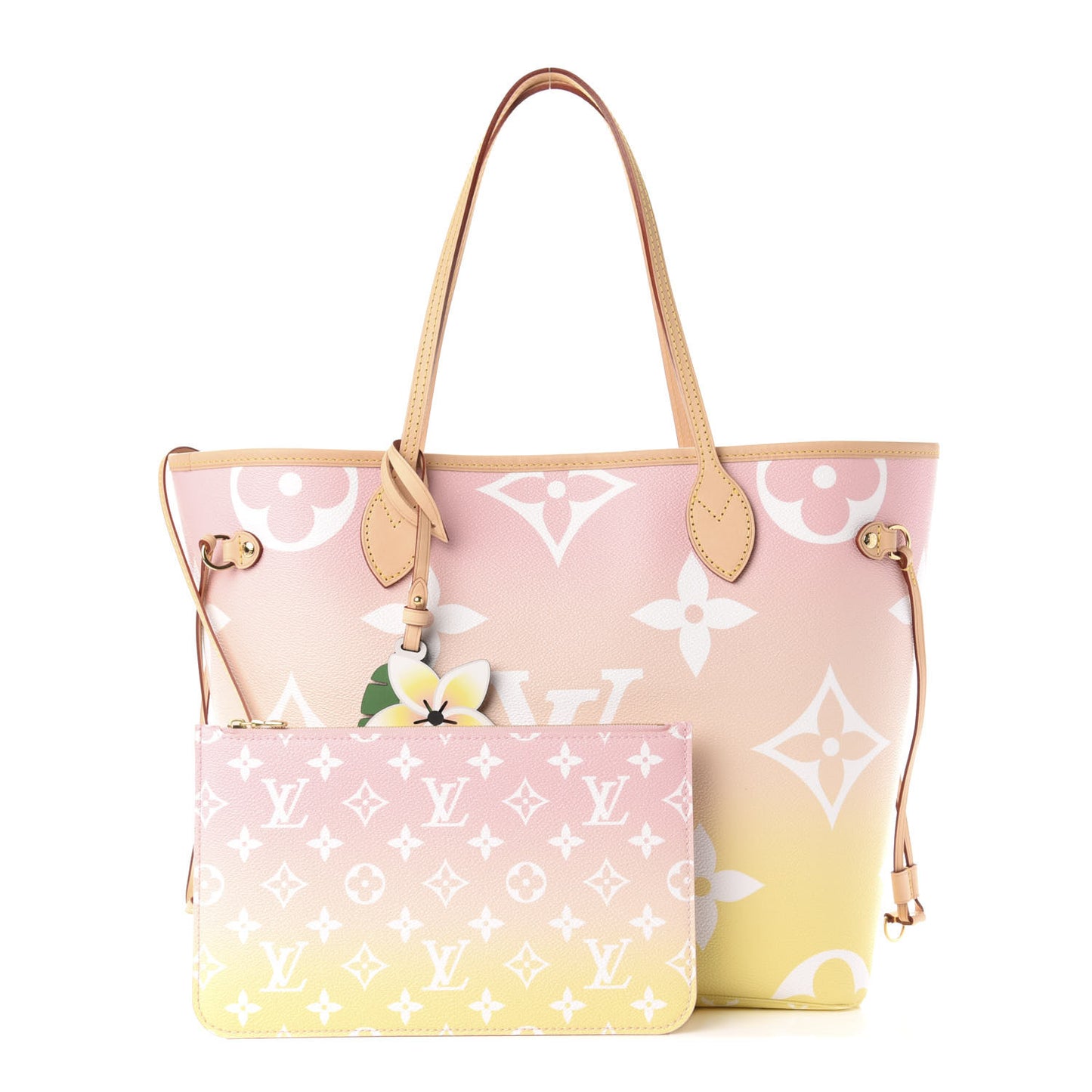Monogram Giant By The Pool Neverfull MM Light Pink