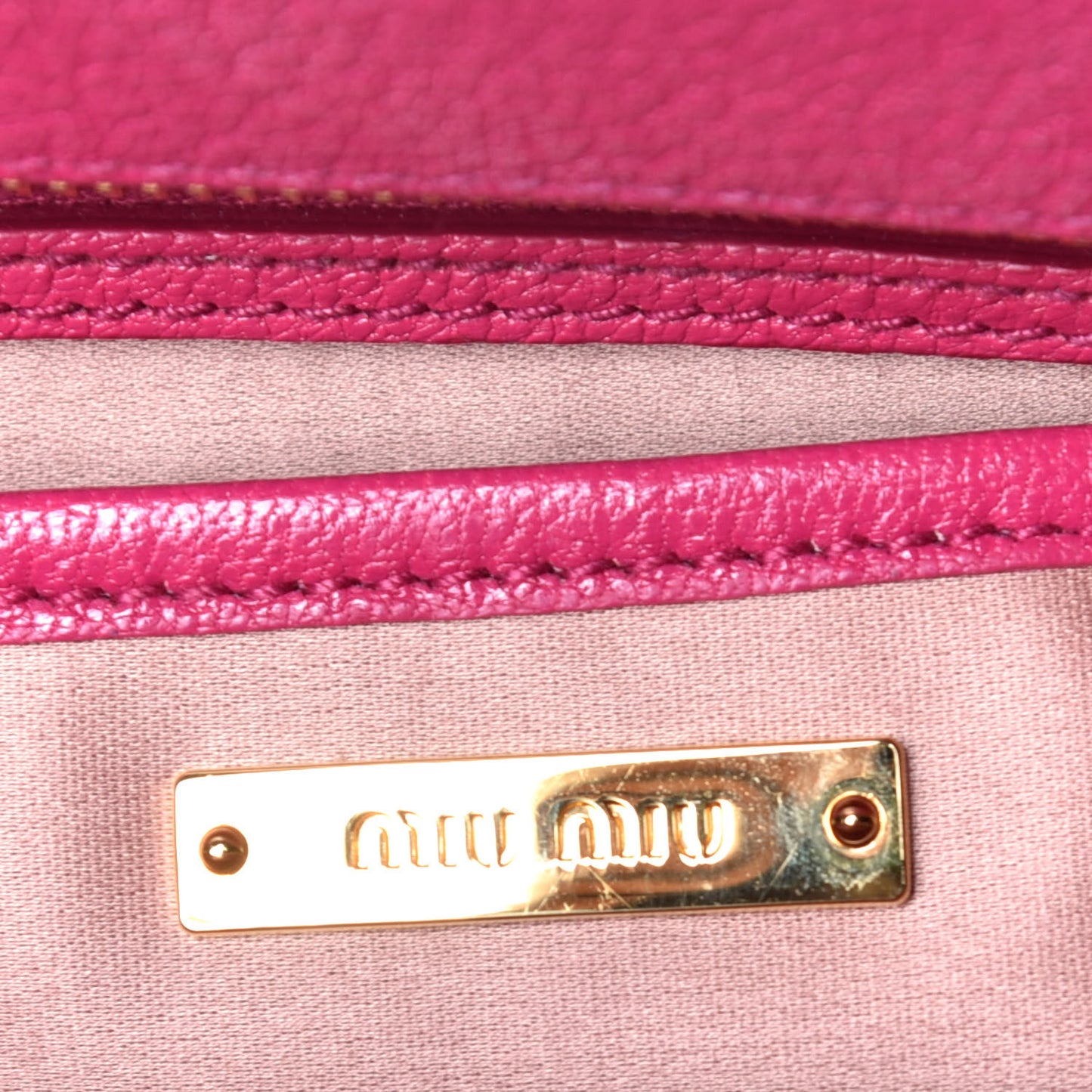 Goatskin Madras Bi-Color Bowling Bag Rosa Peonia