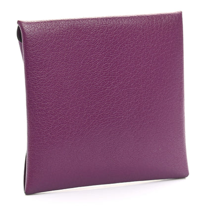 Hermes Chevre Chandra Bastia Coin Purse Anemone 3 of 9