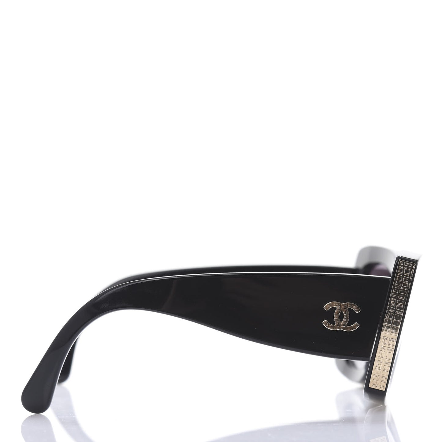 Acetate Rectangle Sunglasses 5435 Black