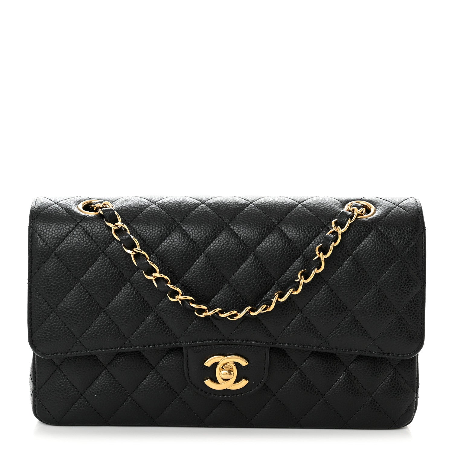 Chanel Caviar Quilted Medium Double Flap Black 1 of 11