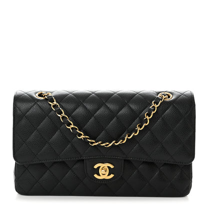 Chanel Caviar Quilted Medium Double Flap Black 1 of 11