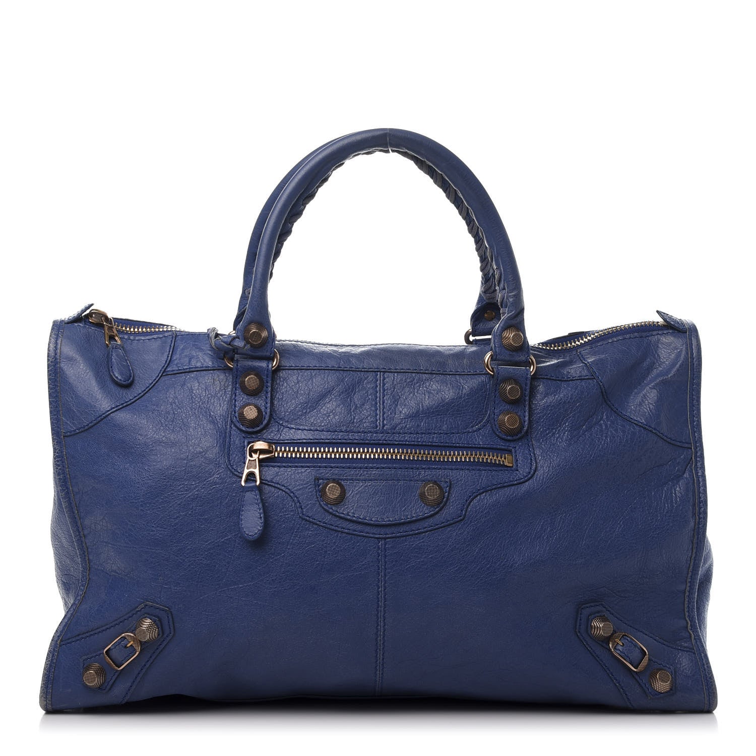 Balenciaga Agneau Giant 12 Rose Gold Hardware Work Bleut Bleu Glacier 3 of 12