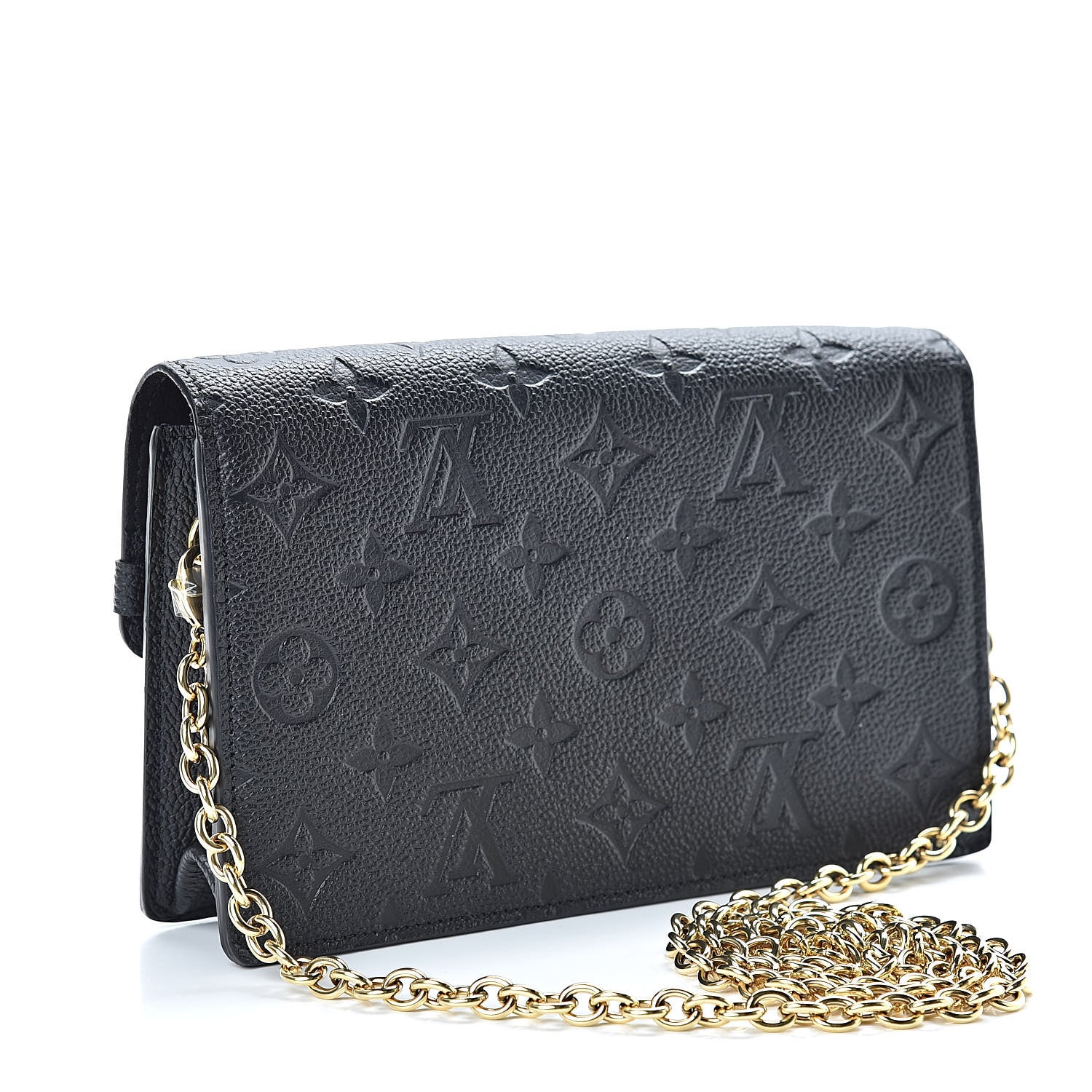 Louis Vuitton Empreinte Vavin Chain Wallet Black 3 of 11