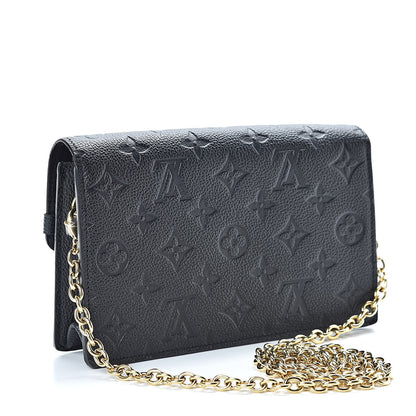 Louis Vuitton Empreinte Vavin Chain Wallet Black 3 of 11