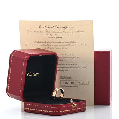 Cartier 18K Yellow Gold 5.5mm LOVE Ring 55 7.25 5 of 5