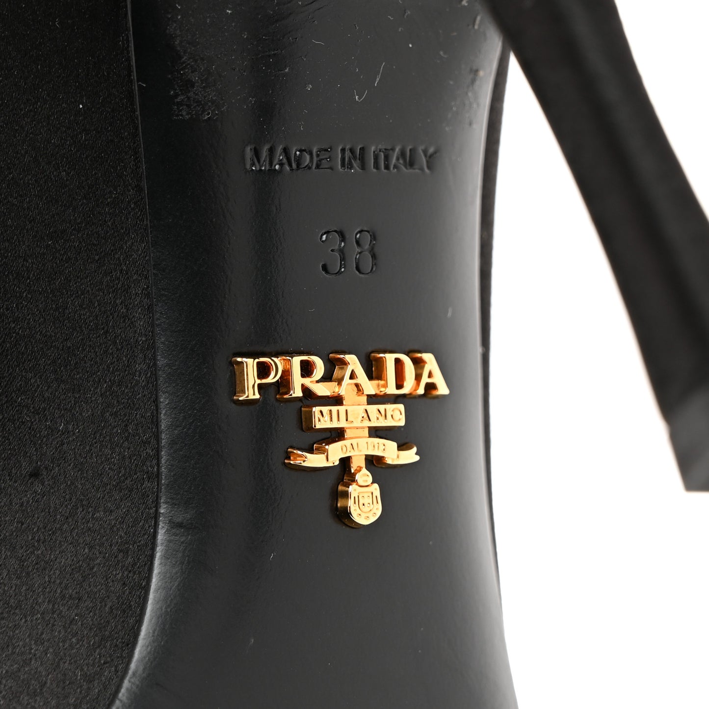 Satin Crystal Embellished Pumps 38 Black
