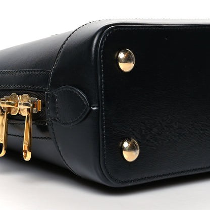 Gucci Boarded Plutone Calfskin Horsebit 1955 Top Handle Bag Black 9 of 12