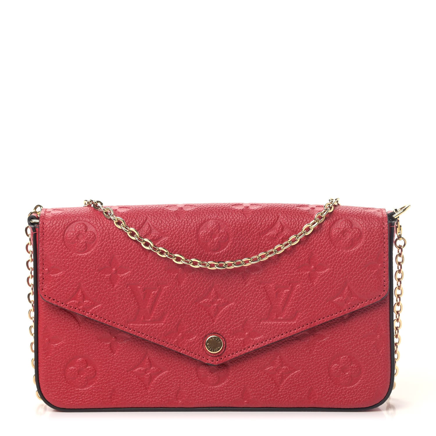 Louis Vuitton Empreinte Pochette Felicie Chain Wallet Cherry 2 of 5