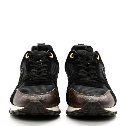 Louis Vuitton Suede Monogram Run Away Sneakers 40 Black 2 of 8