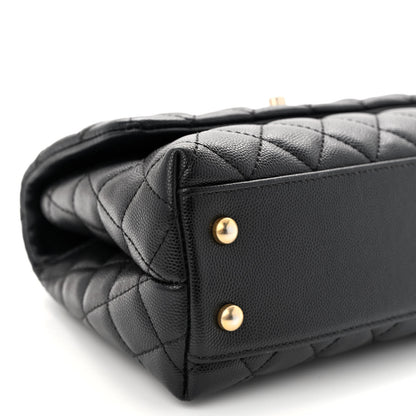 Chanel Caviar Quilted Mini Coco Handle Flap Black 9 of 10