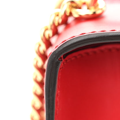 Gucci Calfskin Mini Sylvie Chain Shoulder Bag Hibiscus Red 10 of 11