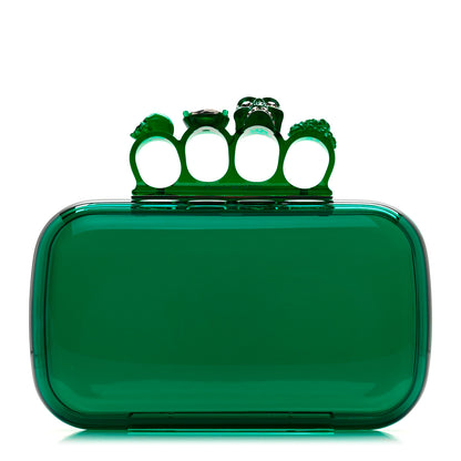 Alexander McQueen Resin Knuckle Clutch Green 1 of 7