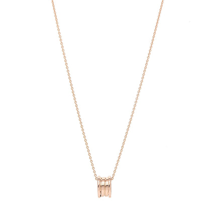 Bulgari 18K Rose Gold B.Zero1 Pendant Necklace 1 of 7