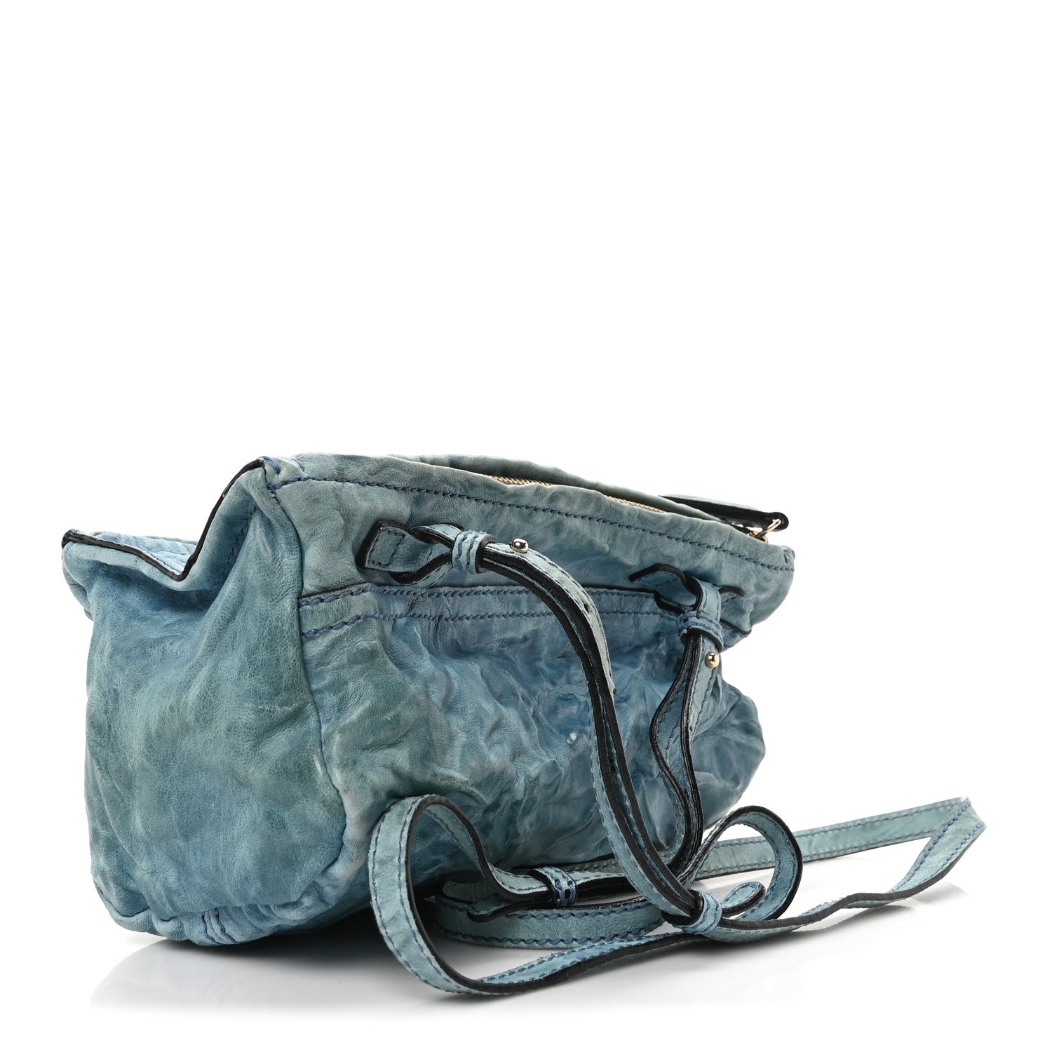 Givenchy Tumbled Sheepskin Mini Pandora Sky Blue 3 of 10