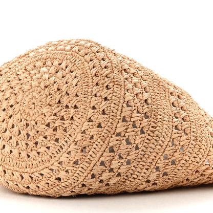 Saint Laurent Raffia Calfskin Small Panier Tote Naturel 10 of 10