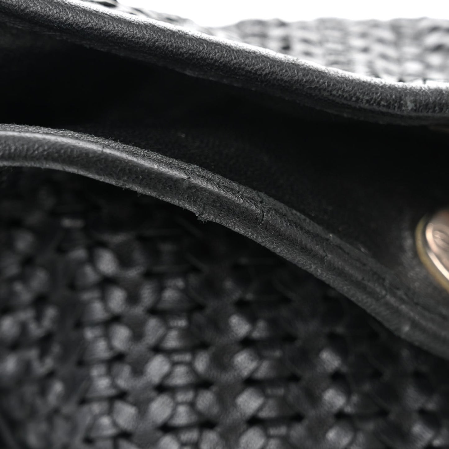 Lambskin Woven Dior Soft Shopping Tote Black
