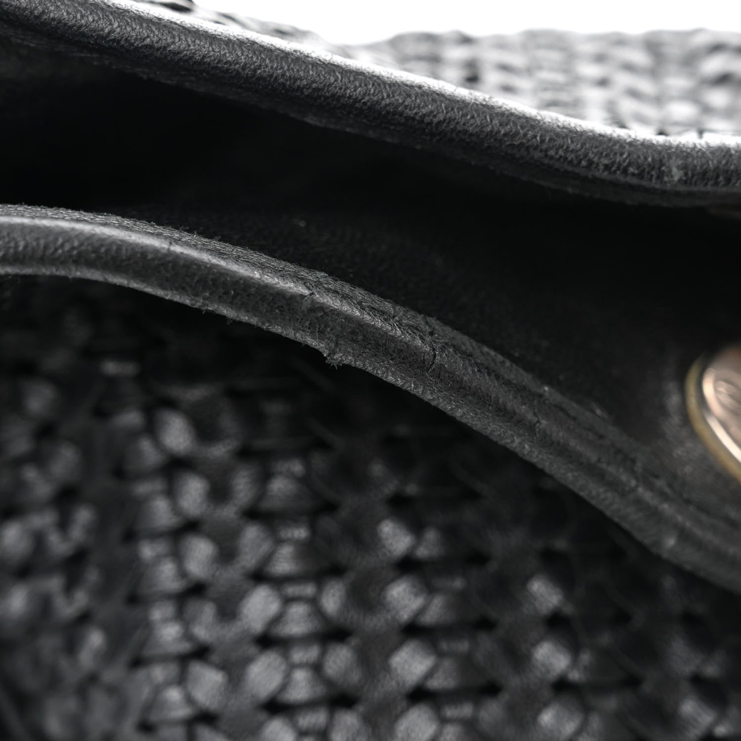 Christian Dior Lambskin Woven Dior Soft Shopping Tote Black 12 of 13