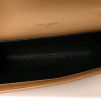 Saint Laurent Micro Raffia Monogram Uptown Chain Wallet Natural Hay Blush 8 of 16