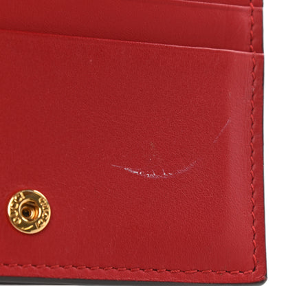 Gucci GG Supreme Monogram Blooms Card Case Wallet Beige Blue Navy Hibiscus Red 8 of 9