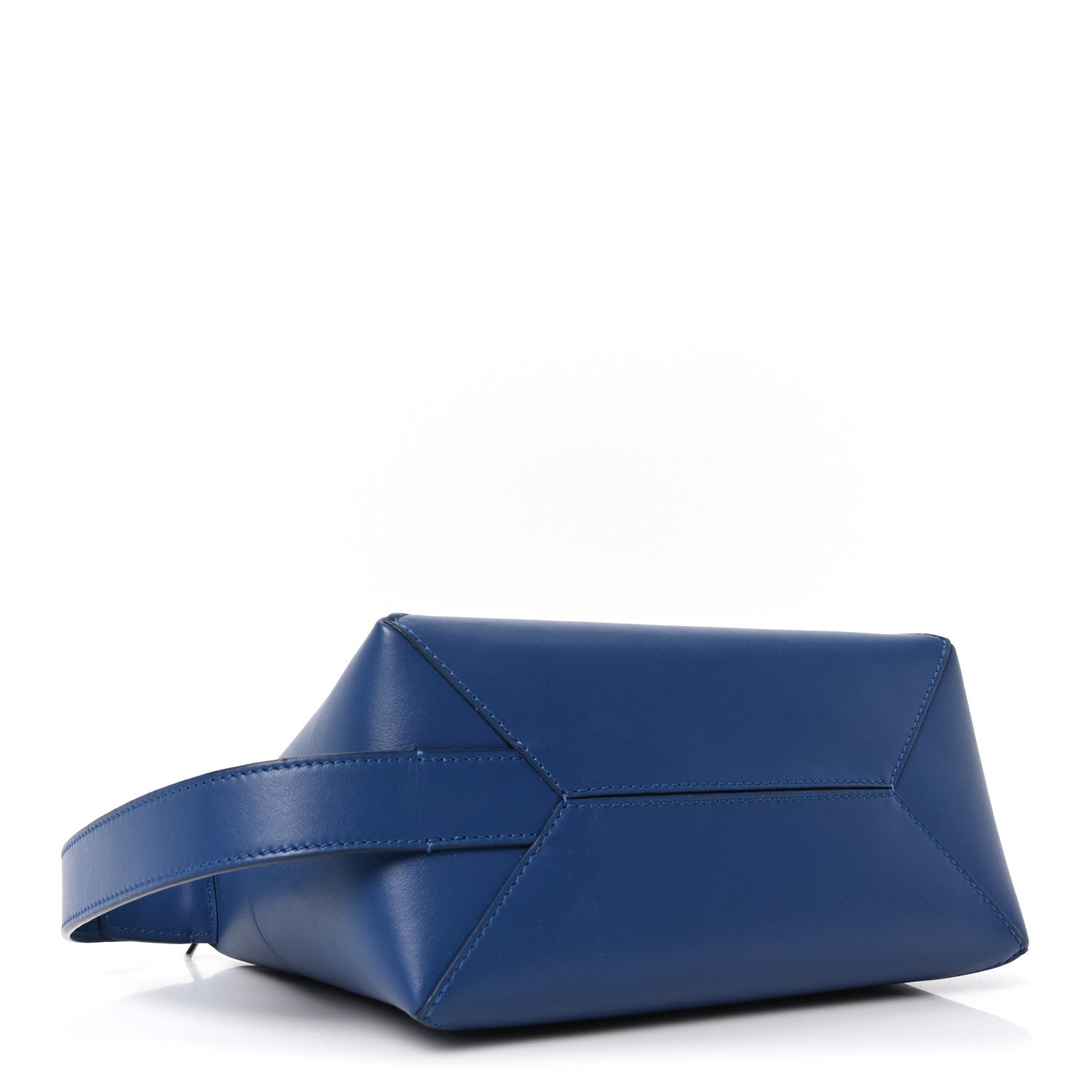 Loewe Calfskin Puzzle Fold Wash Bag Blue 4 of 10