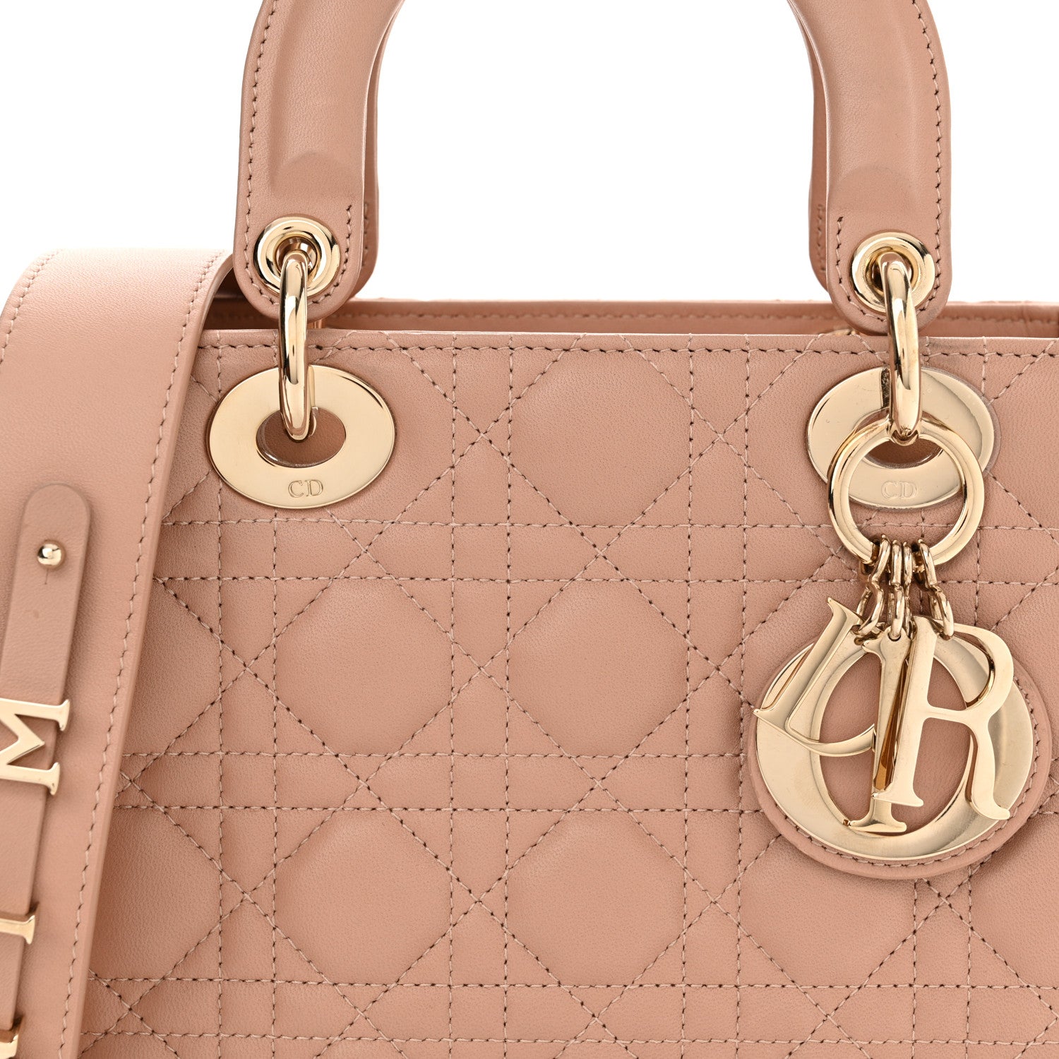 Christian Dior Lambskin Cannage Small My ABC Dior Lady Dior Rose Des Vents 8 of 11