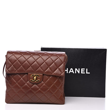 Chanel Lambskin Quilted Backpack Brown 20 of 20