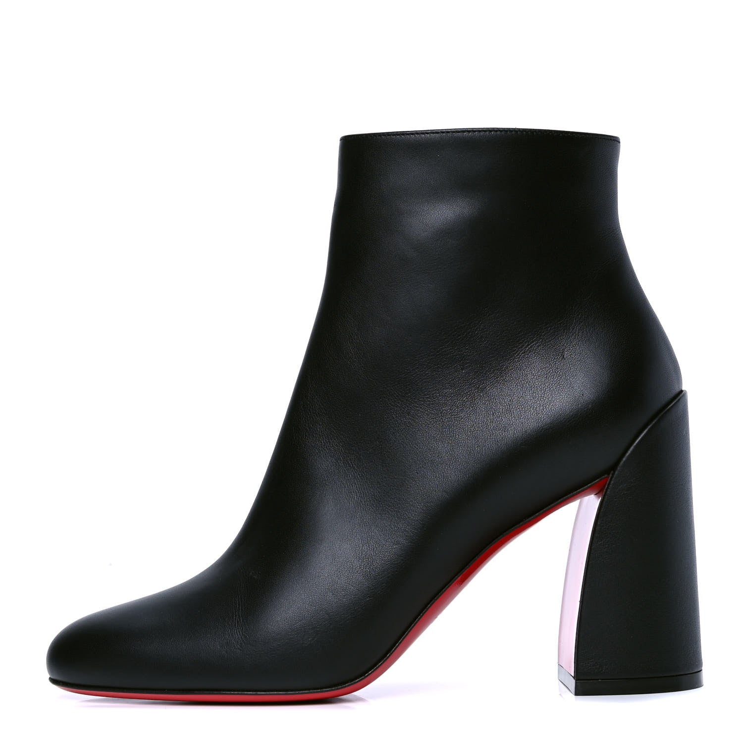 Christian Louboutin Calfskin Turela 85 Ankle Boots 38 Black 1 of 5