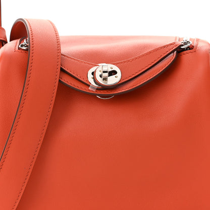Hermes Swift Verso Mini Lindy 20 Terre Battue Capucine 7 of 10