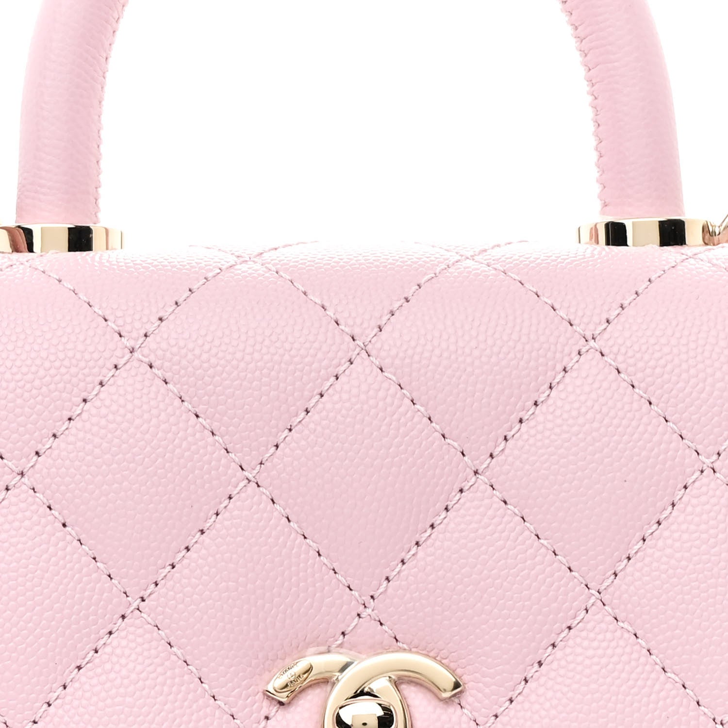 Chanel Caviar Quilted Extra Mini Coco Handle Flap Light Pink 8 of 11