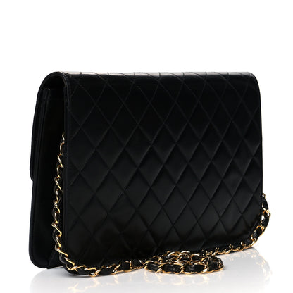 Chanel Lambskin Quilted Medium Single Flap Black 2 of 13