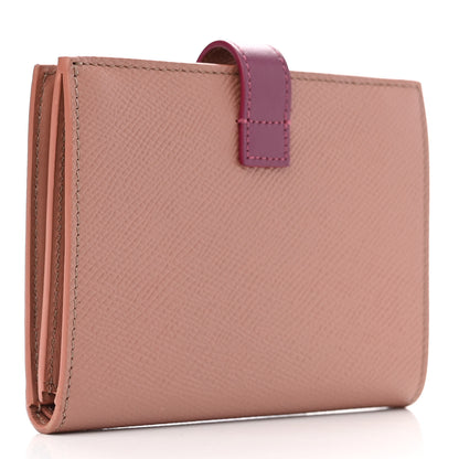 Celine Grained Calfskin Medium Multifunction Strap Wallet Antique Rose Wild Berry 3 of 6