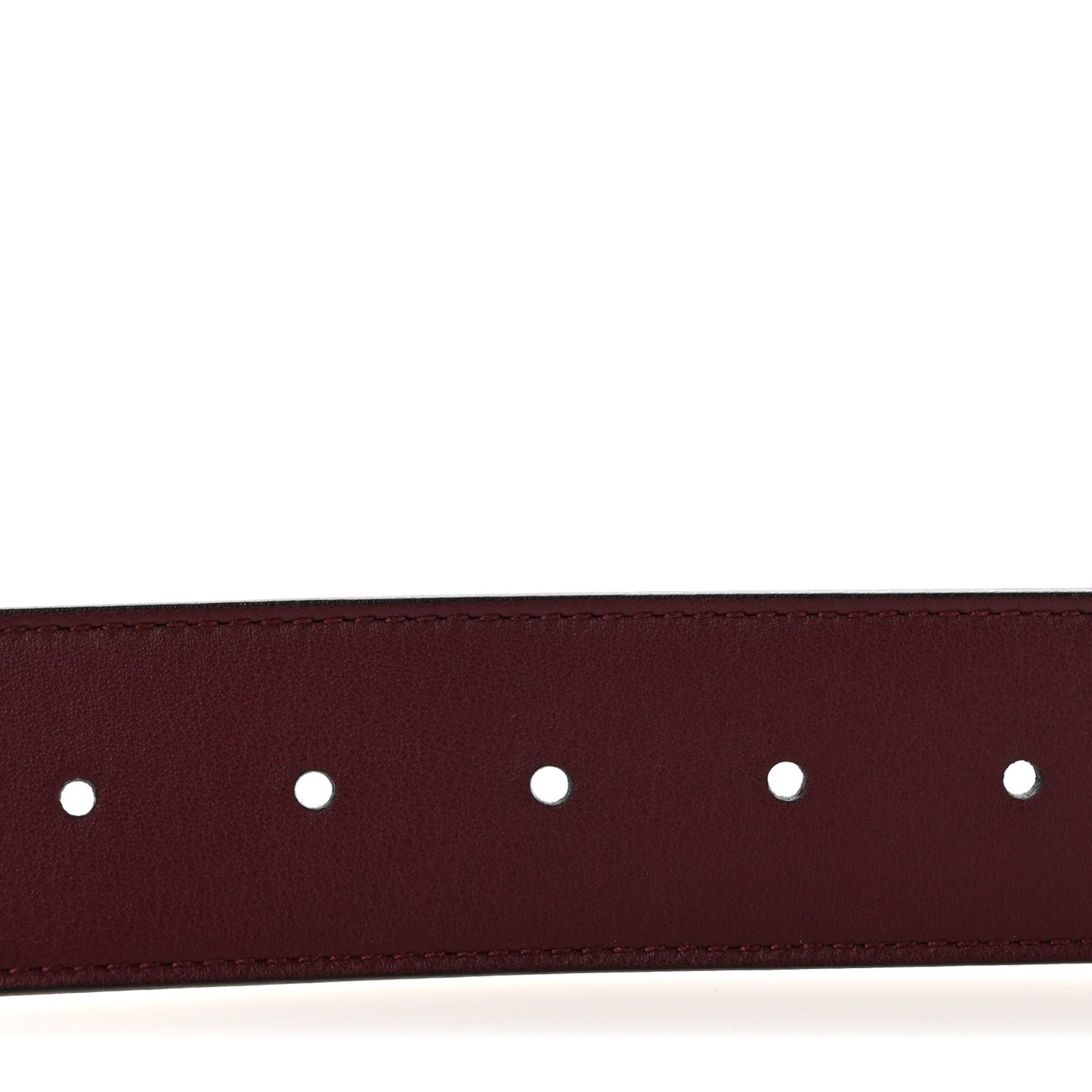 Moon Calfskin Nickel Double G 40mm Belt 75 30 Strong Red