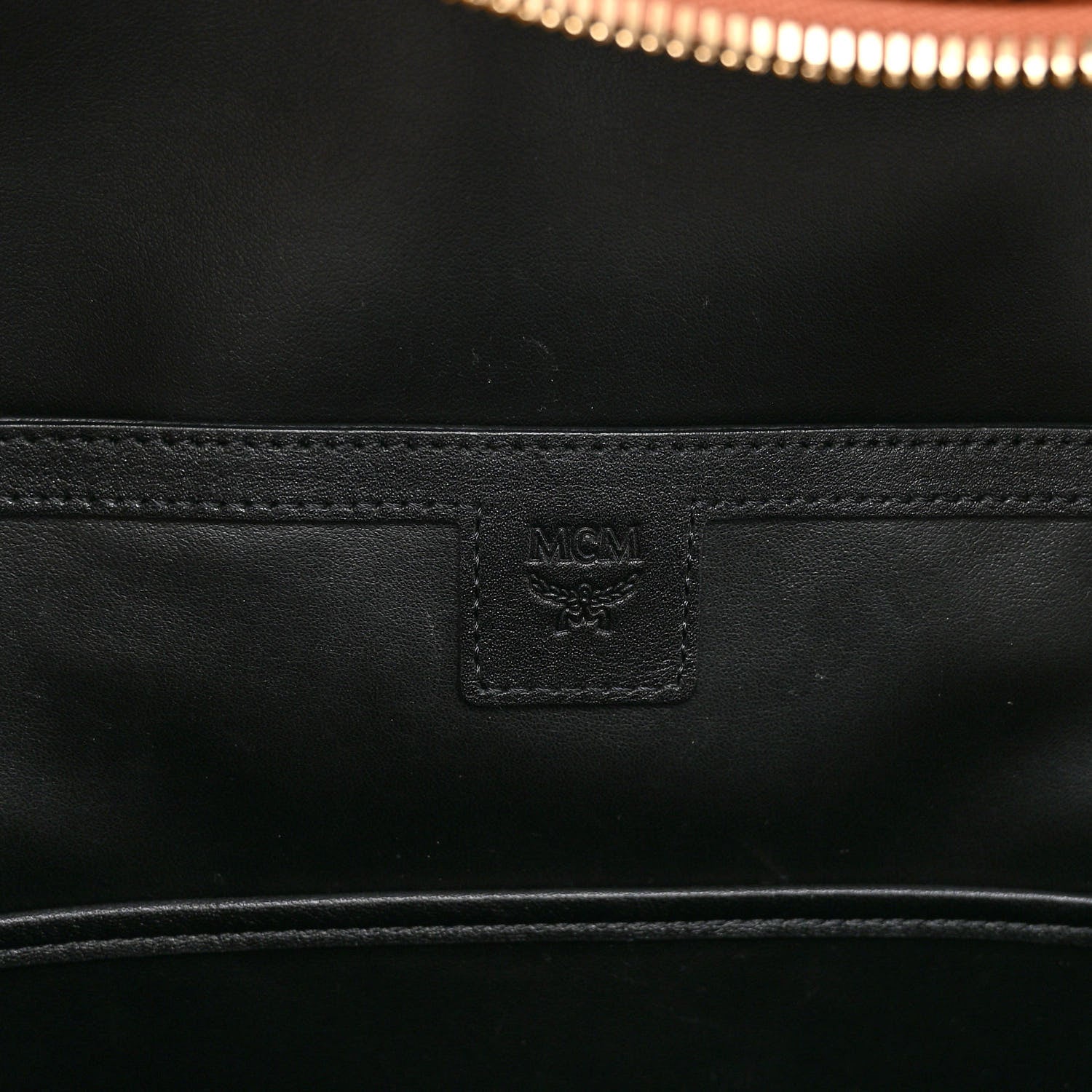 MCM Visetos Mens Medium Stark Backpack Cognac 6 of 9