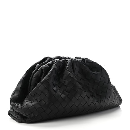 Bottega Veneta Nappa Maxi Intreccio The Pouch Oversized Clutch Black 3 of 8