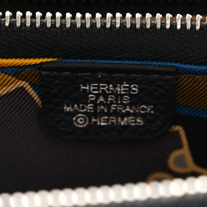 Hermes Epsom Silk'In Compact Wallet Bleu Indigo 6 of 8