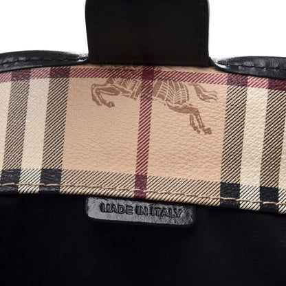 Burberry Haymarket Check Small Canterbury Tote Black 5 of 8