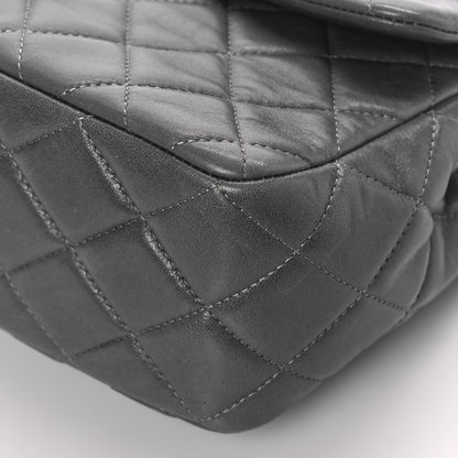 Chanel Lambskin Quilted Jumbo Single Flap Grey 9 of 11