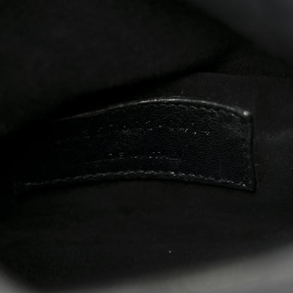Saint Laurent Calfskin Small Emmanuelle Fringe Bucket Bag Black 7 of 12