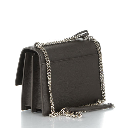 Saint Laurent Grained Calfskin Medium Monogram Sunset Dark Anthracite 3 of 6