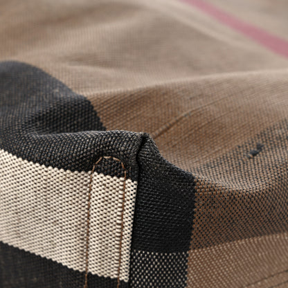 Burberry Coated Canvas Mega Check Medium Doodle Tote Black 10 of 15