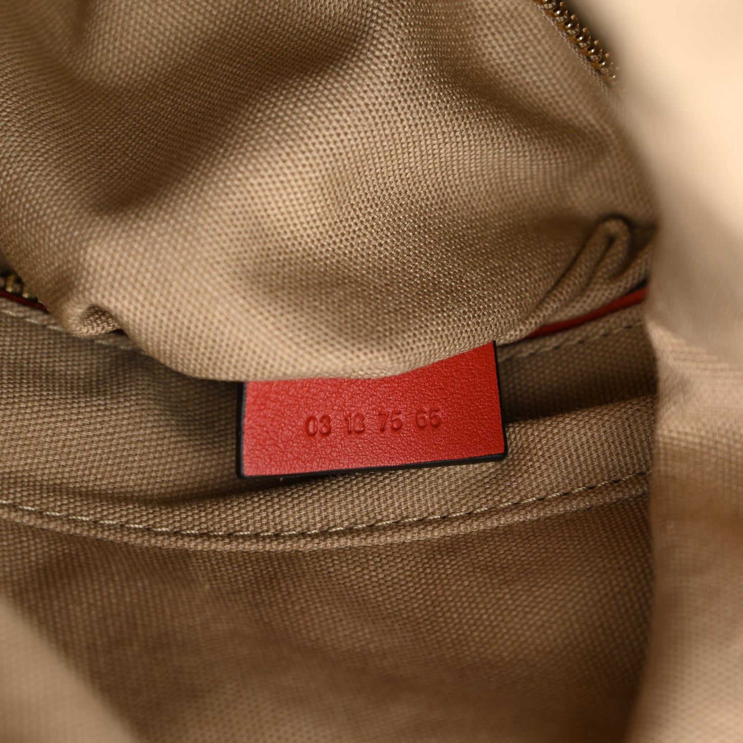 Patent Calfskin Small Roy Bucket Bag Earthy Red