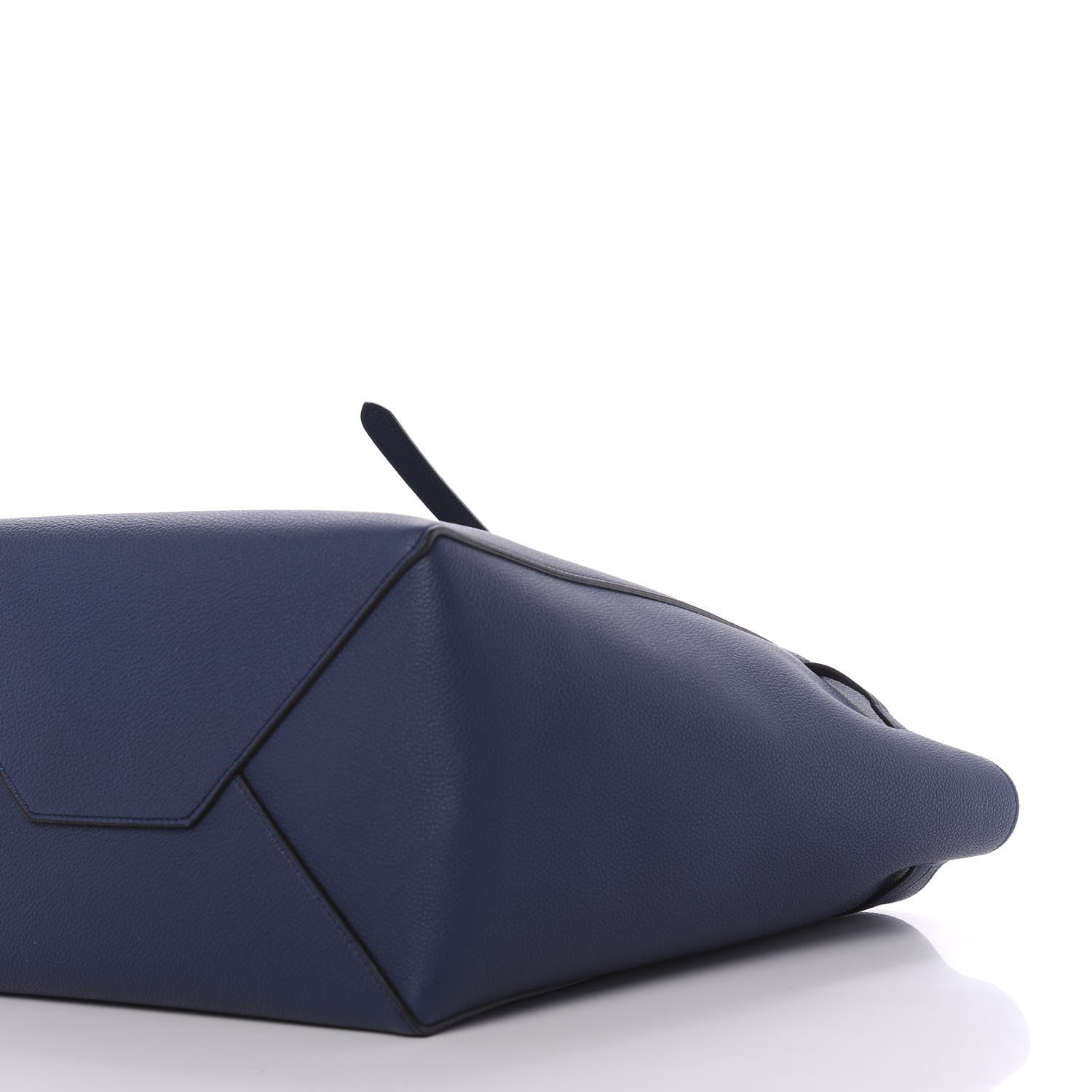 Celine Soft Grained Calfskin Small Belt Cabas Phantom Deep Blue 8 of 10