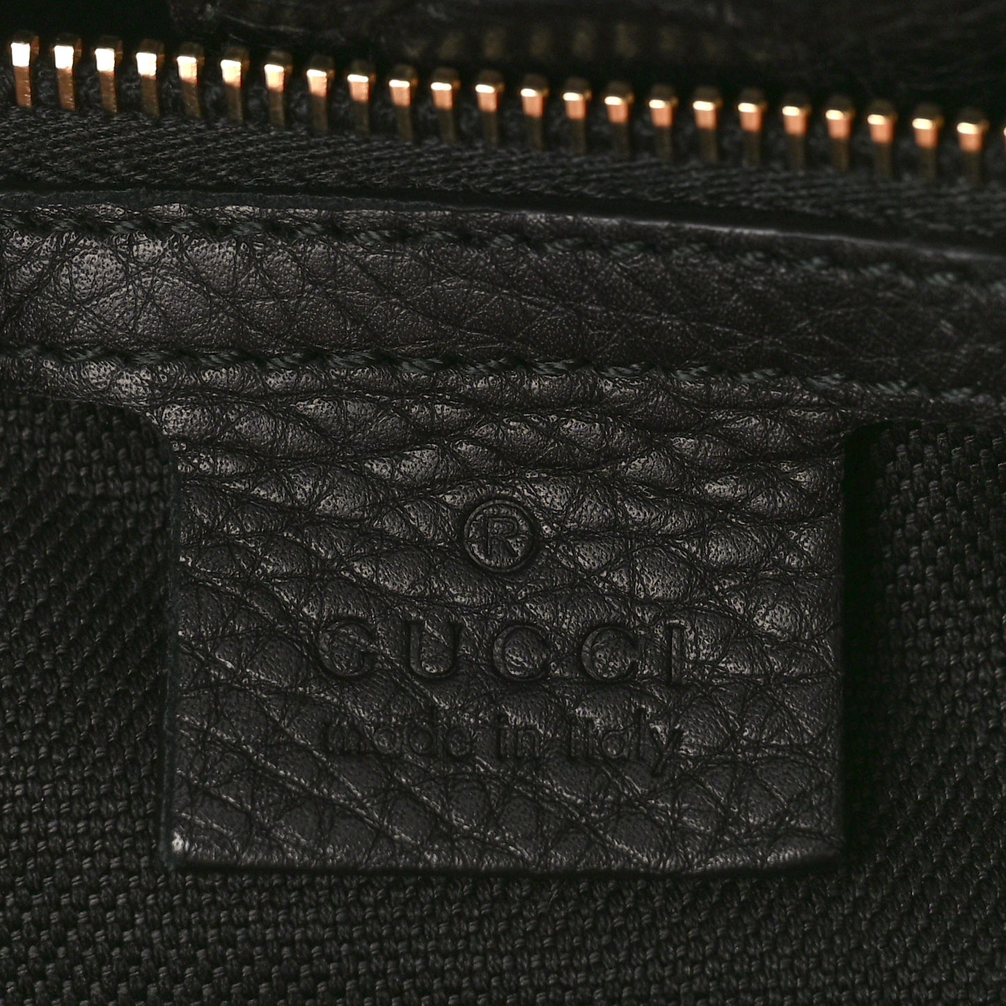 Pebbled Calfskin Medium Bamboo Shopper Tote Black