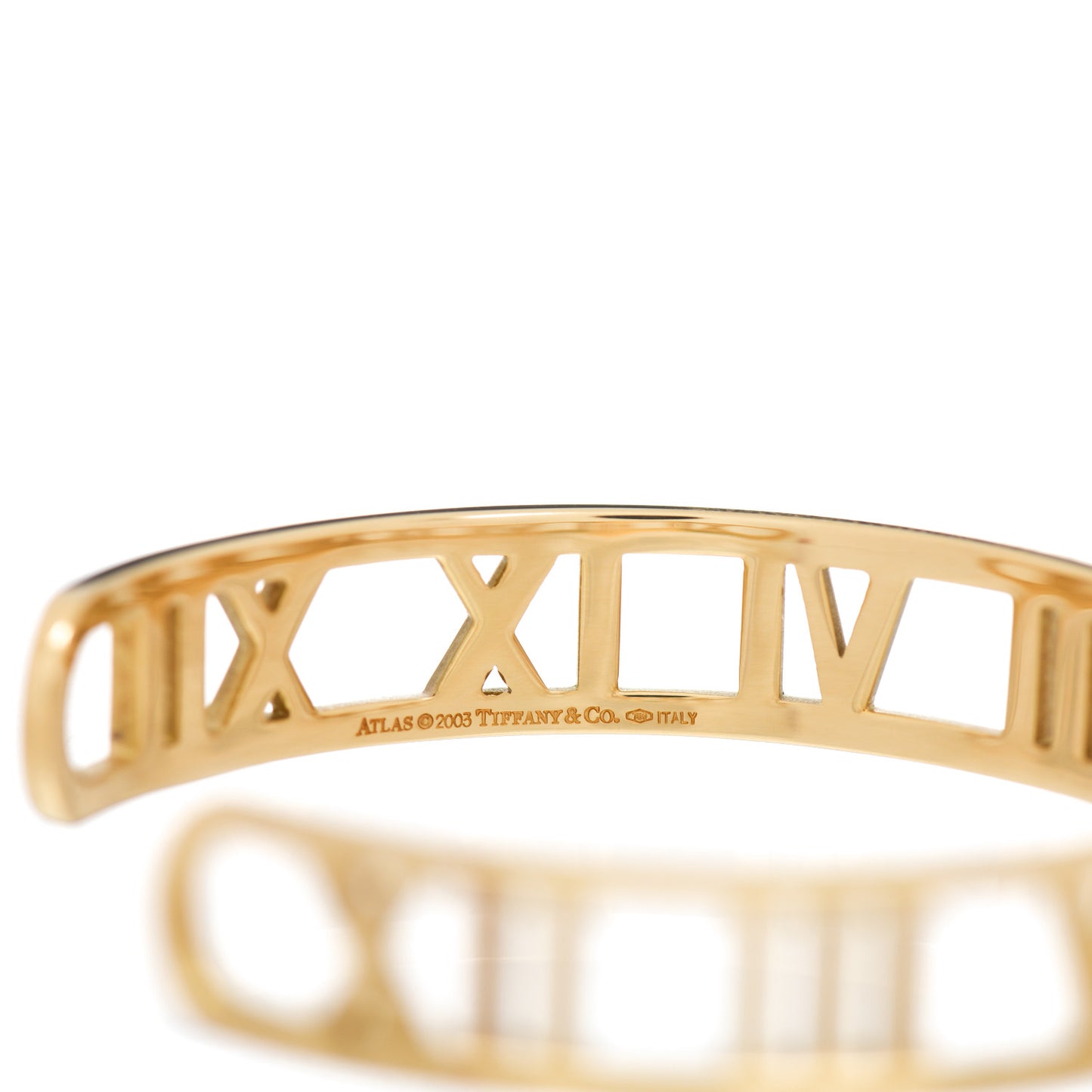 18K Yellow Gold Atlas Open Cuff Bracelet