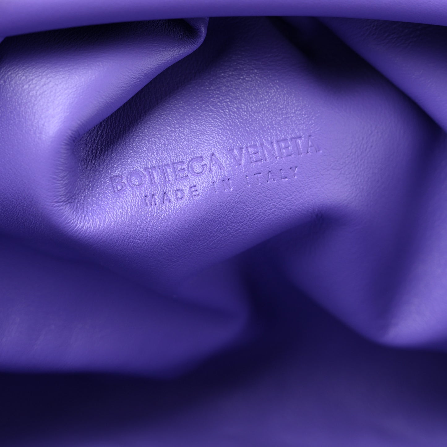 Smooth Butter Calf The Pouch Oversized Clutch Purple