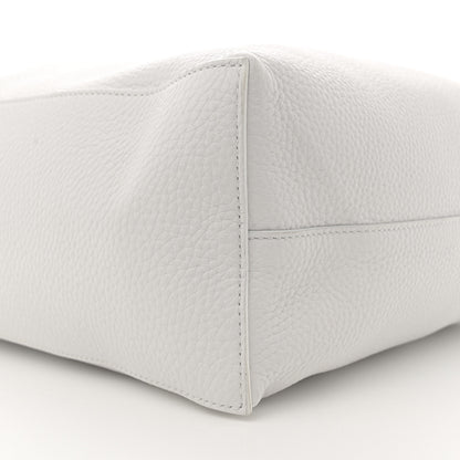 Khaite Pebbled Sport Calfskin Frida Tote Optic White 9 of 12