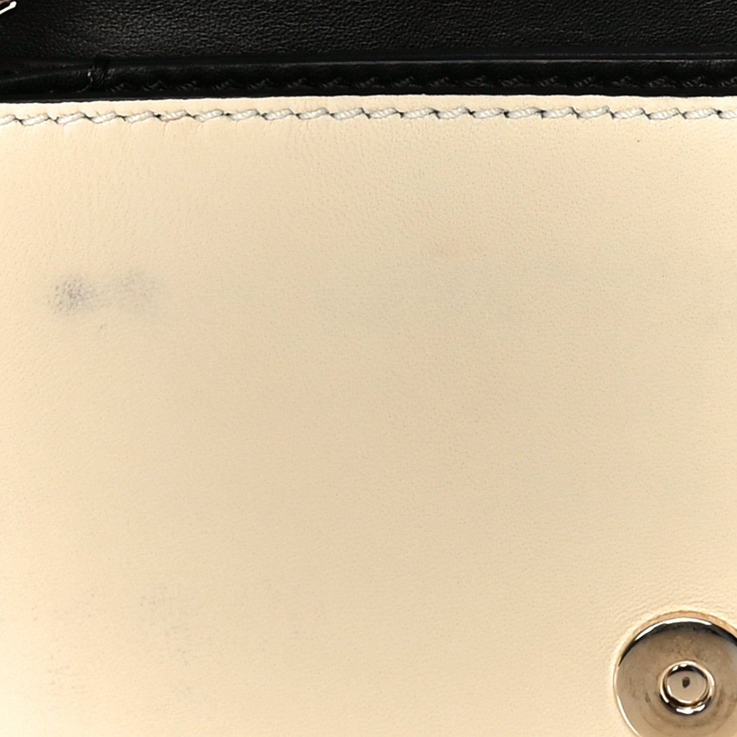 Valentino Garavani Nappa Small Rockstud Wristlet Clutch Light Ivory Black 10 of 10