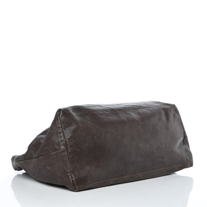 Chanel Distressed Caviar XL Coco Cabas Brown 4 of 9